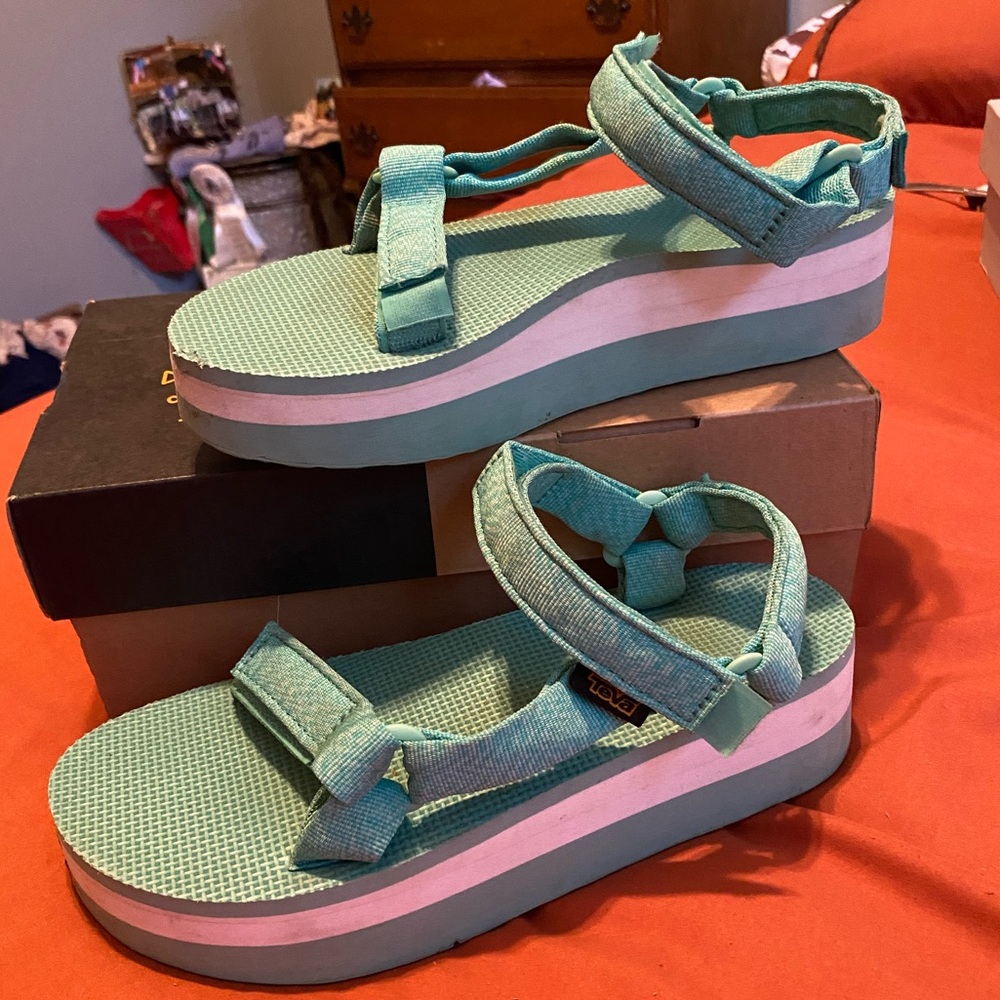 Teva flat form sandals